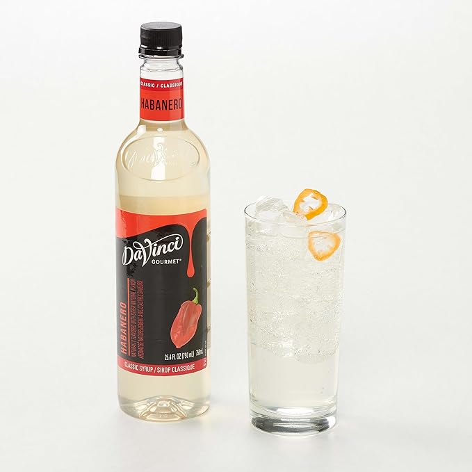 DaVinci Gourmet Classic Habanero Syrup, 25.4 Fluid Ounces (Pack of 4)