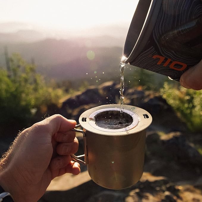 Coulée EcoPour She Devil Coffee, All Paper Single Serve Arabic Coffee, Medium Roast, Use for Camping or Traveling, Pre Filled Compostable Filters, Ready to Brew with Hot Water, Plastic Free, 20 Pack