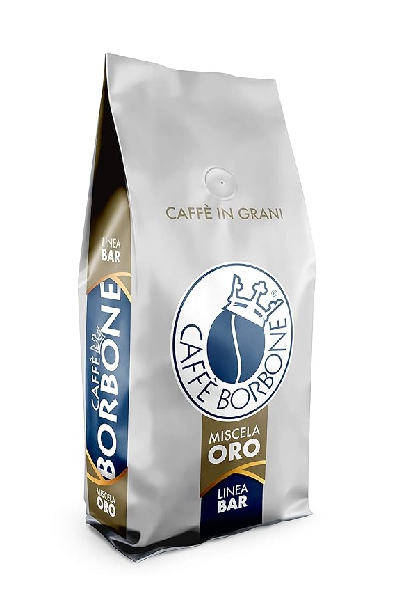 Caffè Borbone Whole Bean Coffee, Medium-Dark Roast, Gold Blend, Authentic Italian Coffee, 2.2 lb Bag (Pack of 2)