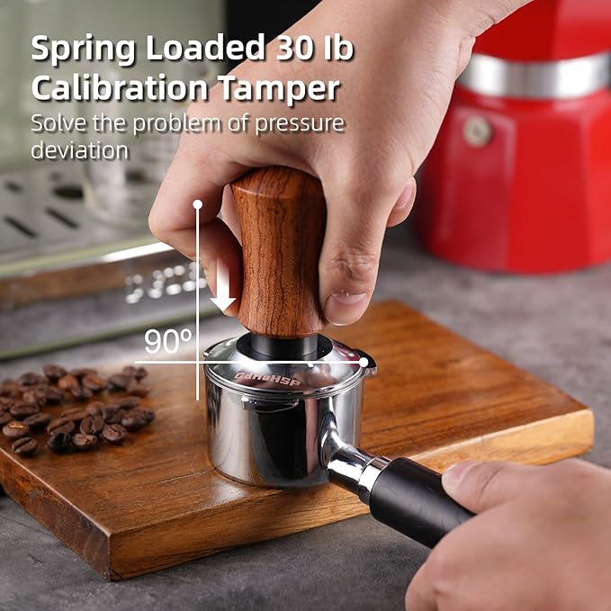 51mm Espresso Accessories Kit,Spring Loaded Calibrated Espresso Tamper,Wdt Tool Espresso and Dosing Funnel Set,Coffee Tamper Espresso Machine Accessories For 51 mm Portafilter Barista Tools