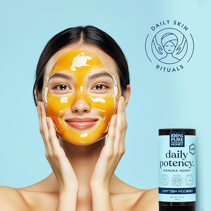 Manuka Honey New Zealand 100% Pure UMF 20+ MGO 826+ Squeezy Honey Raw & Unfiltered Certified Award Winning Silky Smooth Taste & Texture 12 Oz