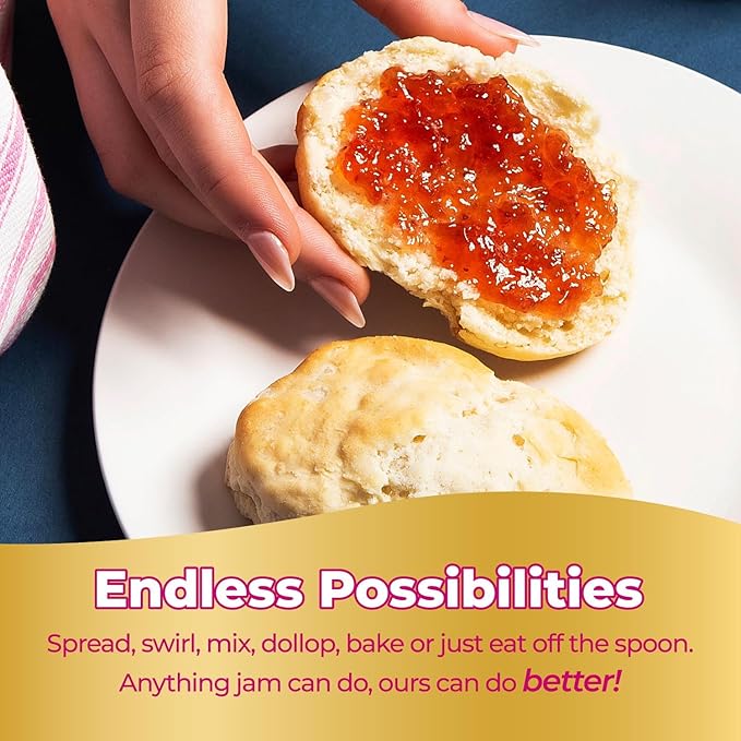 ChocZero Raspberry Jam Preserves, No Added Sugar, Keto Fruit Spread, Great Source of Fiber, All Natural, 12 Ounces (Pack of 1)