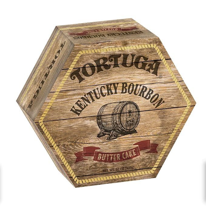 TORTUGA Kentucky Bourbon Butter Cake - 32oz Cake - The Perfect Premium Gourmet Gift for Stocking Stuffers, Gift Baskets, and Christmas Gifts - Great Cakes for Delivery