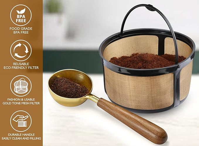 Reusable K Duo Coffee Filter for K-Duo Essentials, K-Duo Brewers Only - Carafe Basket Coffee Filters, Reusable K Duo Essentials Coffee Makers Accessories, 1 pack