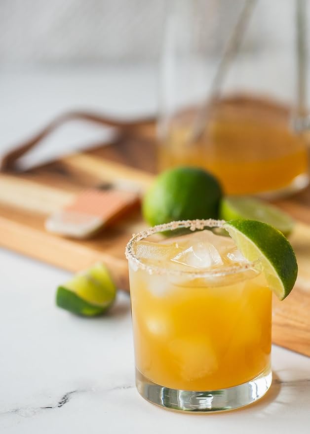 Portland Syrups Margarita Syrup - Craft Cocktail and Mocktail Mixer with Tangerine, Blood Orange, and Lime Puree - 12 oz with 24 Servings (Pack of 2)