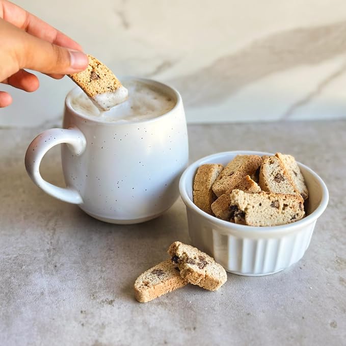 Tutti Gourmet Gluten Free Orange & Chocolate Biscotti, 9.9 oz (283g) Resealable Cookie Bag - Vegan and Halal Snacks