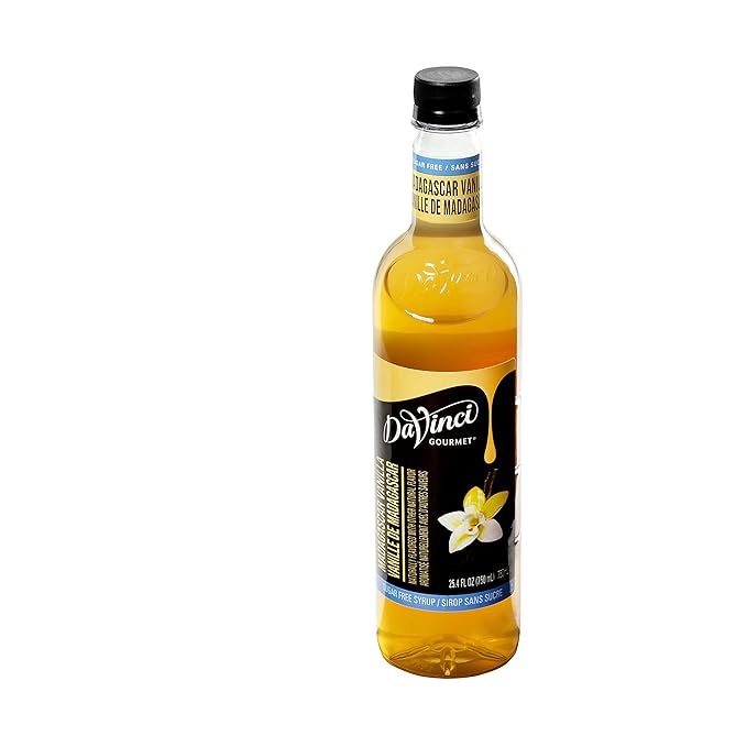 DaVinci Gourmet Sugar-Free Madagascar Vanilla Syrup, 25.4 Fluid Ounce (Pack of 4)