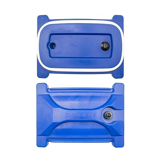 Carlisle FoodService Products 5-Gallon Insulated Beverage Dispenser, Cateraide, Food-Grade with Handles, Rugged PE Shell with PU Insulation for Coffee, Tea and Hot or Cold Drinks, Blue - Made in USA