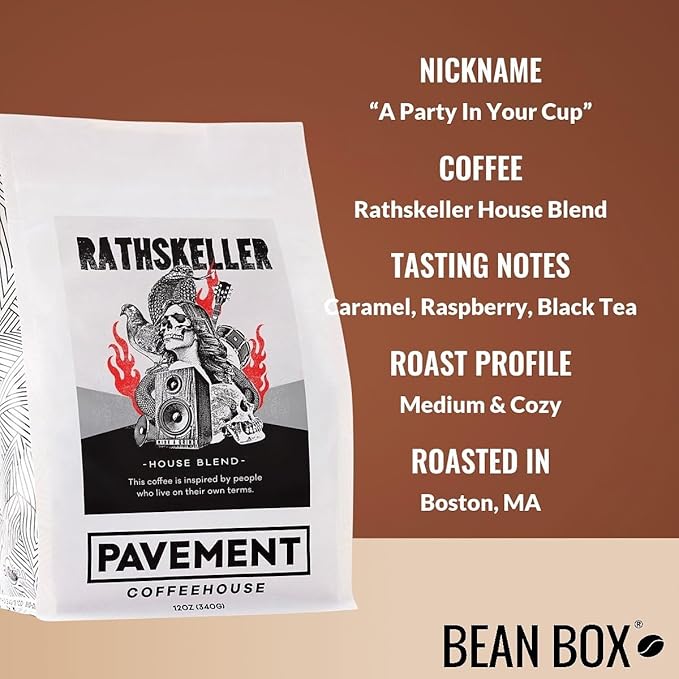 Bean Box Boston Coffee Sampler, 2-Pack - Roasted by Pavement Coffeehouse, Gourmet Arabica Coffee, Variety Pack - Whole Bean