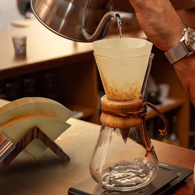 Wooden Coffee Filter Holder, #1#2 V60 Cone Coffee Filters Rose Wood Walnut Maple Coffee Paper Storage Rack, Modern and Stylish Design Coffee Accessories, Natural Colors, coffee Bar Decor