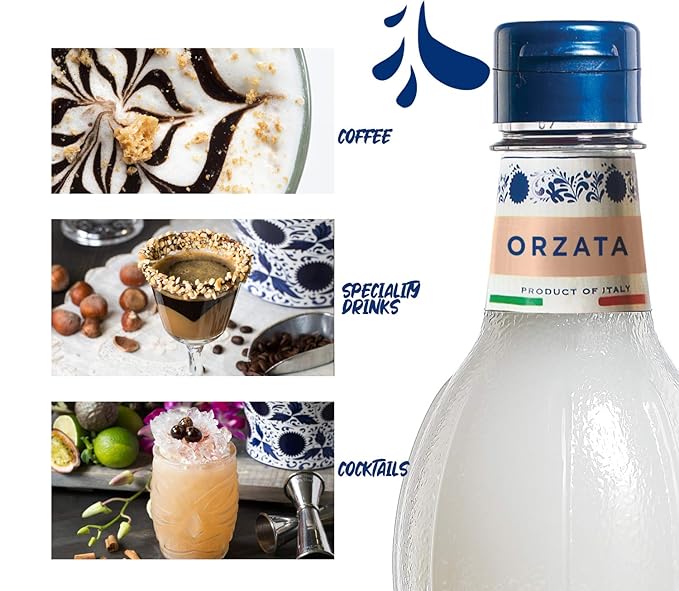 Fabbri Flavoring Syrup, Orgeat, Made in Italy, 33.8 Ounce (1 Liter)