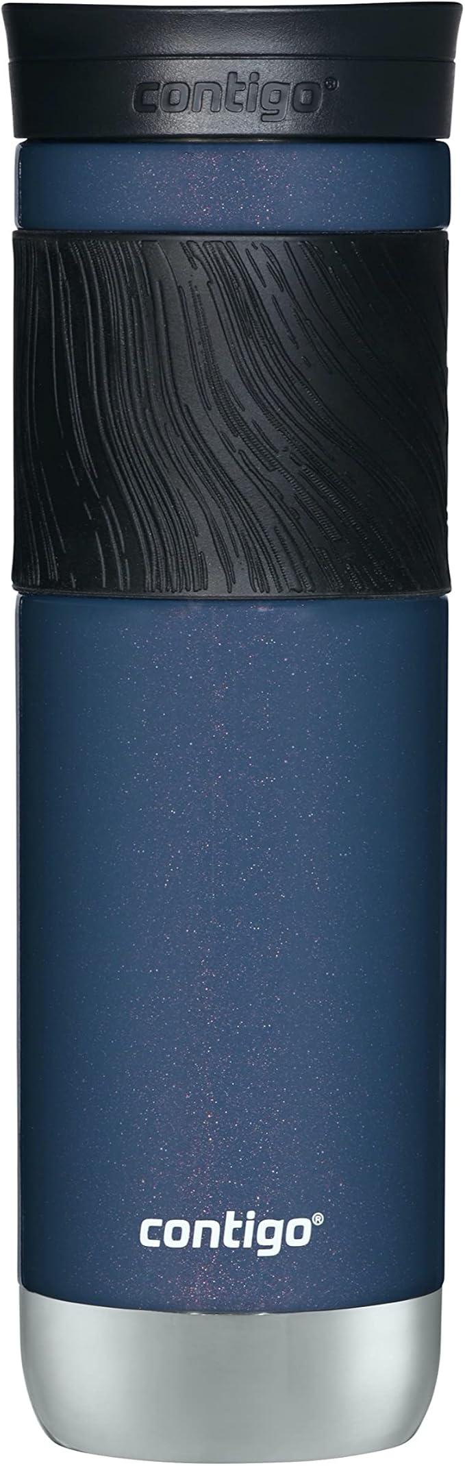 Contigo Byron 2.0 Stainless Steel Travel Mug with Snapseal Lid and Grip, 24oz, Midnight Berry, BPA Free and Leak Proof