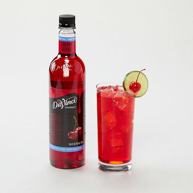 DaVinci Gourmet Sugar Free Syrup, Fruit Flavors Variety Pack - Blueberry, Cherry, Coconut, Pineapple, 25.4 Fl Oz (Pack of 4)