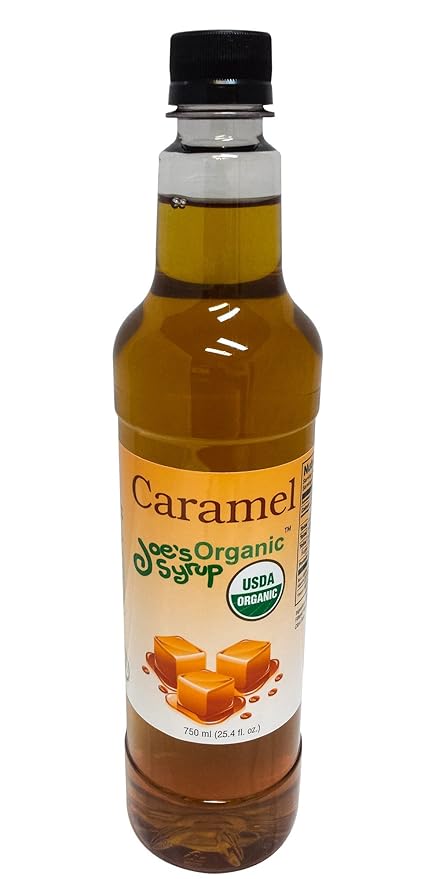 Joe’s Syrup Organic Flavored Syrup, Organic Caramel, 750 ml