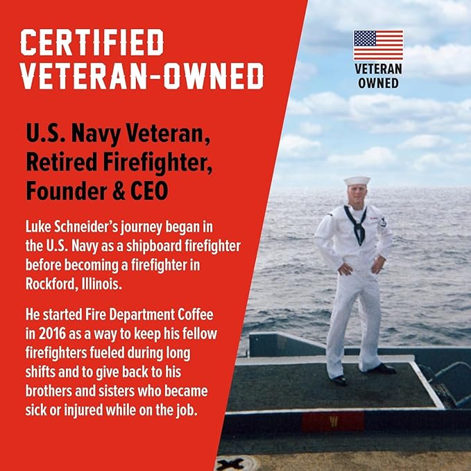 Fire Department Coffee - Gives Back to Firefighters - Skull Crushing Espresso Coffee Pods - Full-Bodied & Bold Espresso K Cups - Roasted in the USA - Veteran Owned - 24 Single Pods