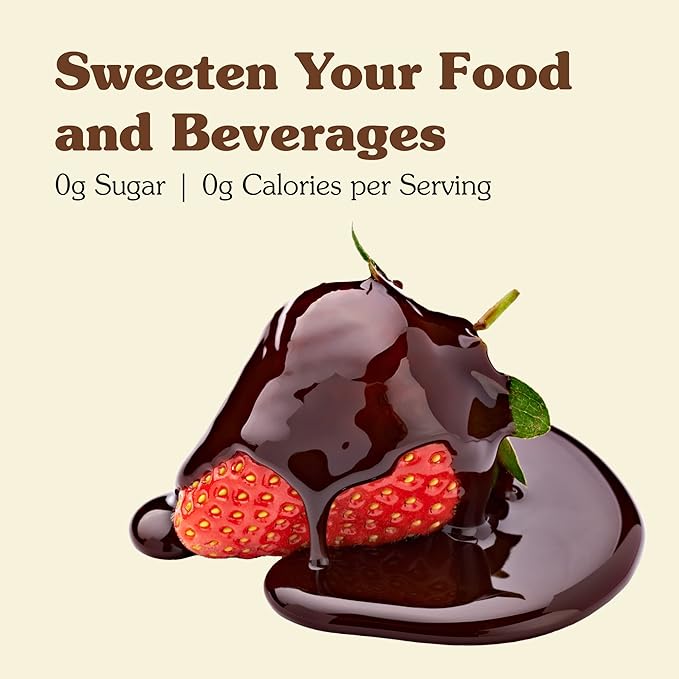 NuNaturals Stevia Syrup, Sugar-Free Sweetener, Plant-Based Sugar Substitute, Zero Calorie, Chocolate Flavor Syrup, 16 oz