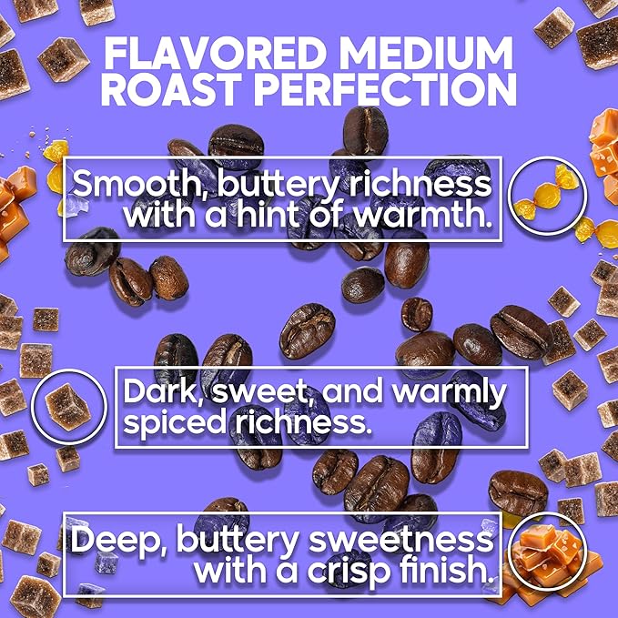 Sarasota Coffee Whole Bean Highlander Grogg | Medium Roast Gourmet Flavored Coffee Beans | Low Acid, Mold Free, Specialty Grade Flavored Bulk Beans | 5lb (80 oz)