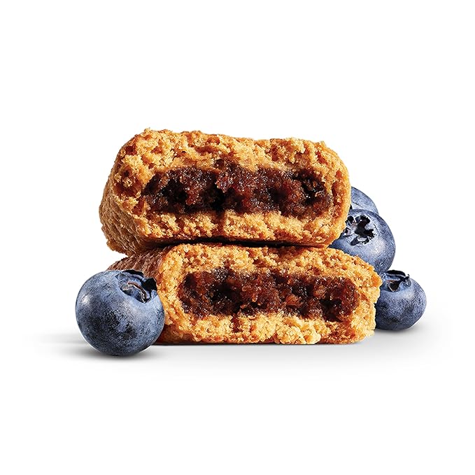Nature's Bakery Whole Wheat Fig Bars, Blueberry, Real Fruit, Vegan, Non-GMO, Snack bar, Twin packs- 12 count