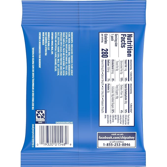 CHIPS AHOY! Mini Original Chocolate Chip Cookies, 60 Snack Packs