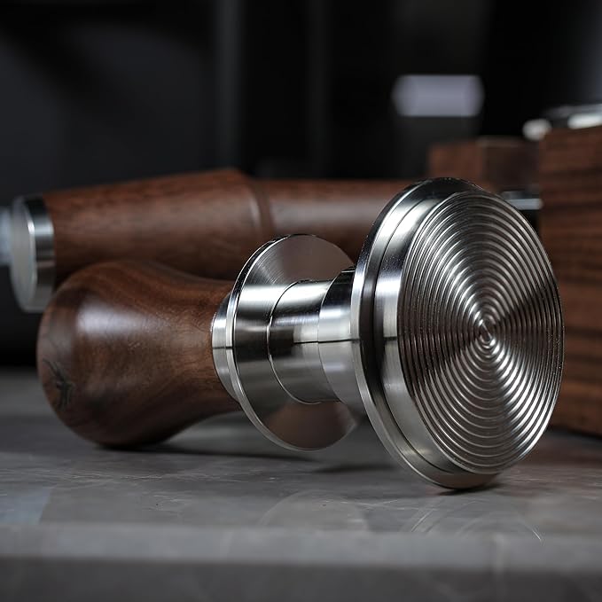 58mm Espresso Machine Accessories Kit Includes Coffee Tamper, Distribution Tool, Tamping Box, Puck Screen, Portafilter Funnel for Perfect Espresso Shots