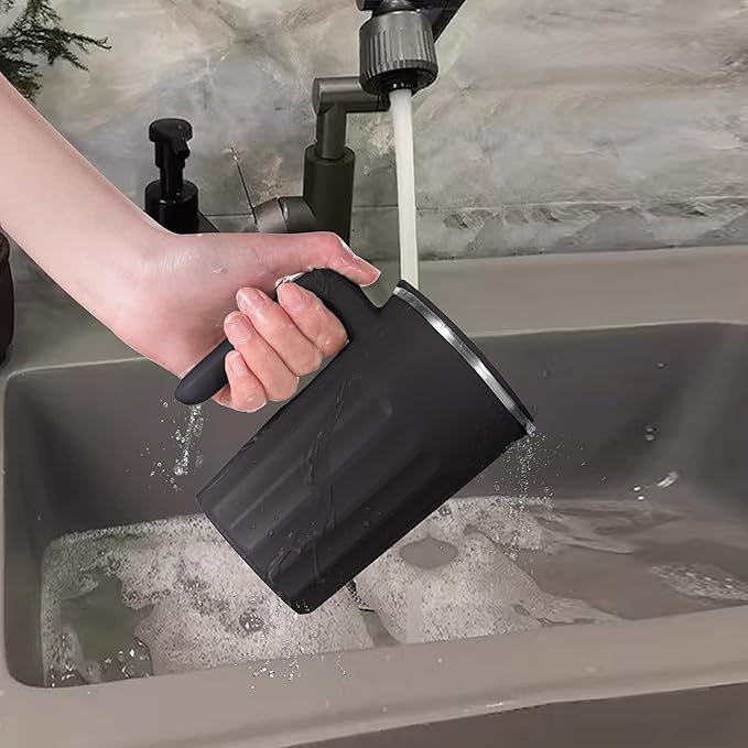 Drink Stirrer,Electric Mixing Mug,Electric Stirring Mug, Coffee Mug,Suitable for Coffee, Milk, Cocoa and Other Beverages (Black, 16 oz)