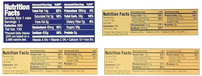 Tortuga Caribbean Rum Cake Assortment - 4 Rum Cakes of 4oz each