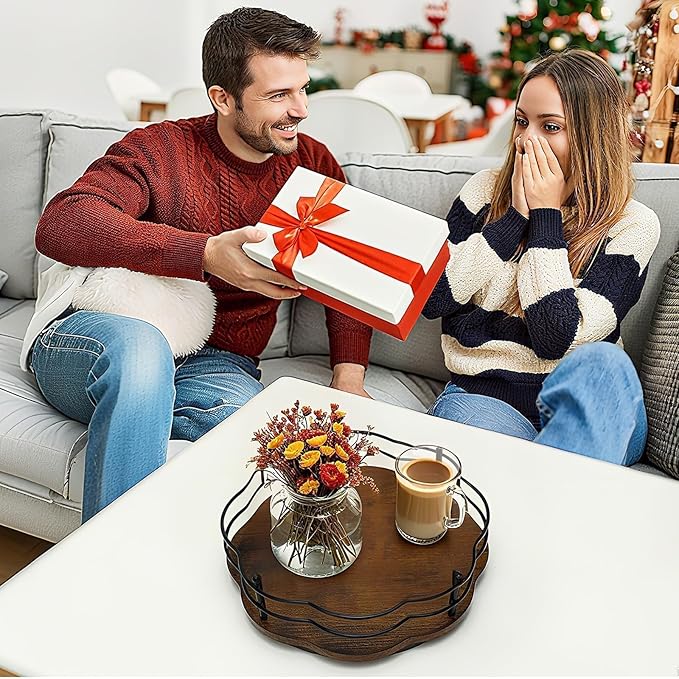 Rotating Coffee Syrup Rack Organizer 9 Bottles, Syrup Dispenser Holder for Coffee Bar Countertop Accessories, Turntable Tabletop Wine Display (Bottles Not Included)