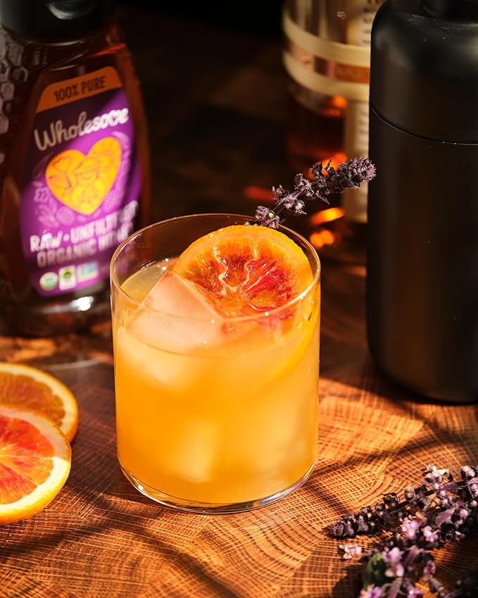 Wholesome Sweeteners 24-Ounce Organic Raw Unfiltered Honey Bottle, 100% Pure, Fair Trade Certified, Non GMO Project Verified, & Gluten Free, 1 Pack