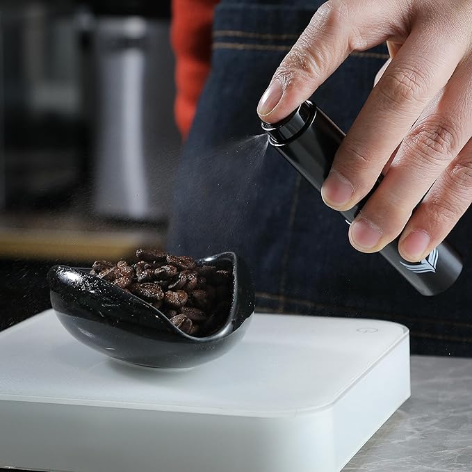 Coffee Dosing Cup With RDT Spray Bottle and Single Dose Bean Storage Tubes - Perfect Barista Accessories for Espresso & Filter Coffee