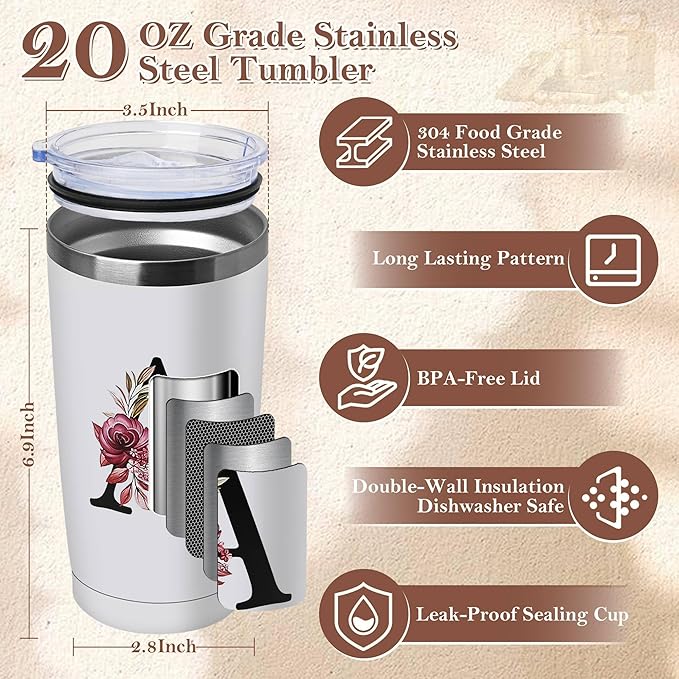 20 Oz Insulated Coffee Cup Lid Car Tumbler Mug Cute Mug Tween College Country Girl 18 19 Year Old Birthday Regalos De Cumpleaños Navidad Mujer Mama Gift Mi Novia Maestra 14 Febrero San Valentín Ideas