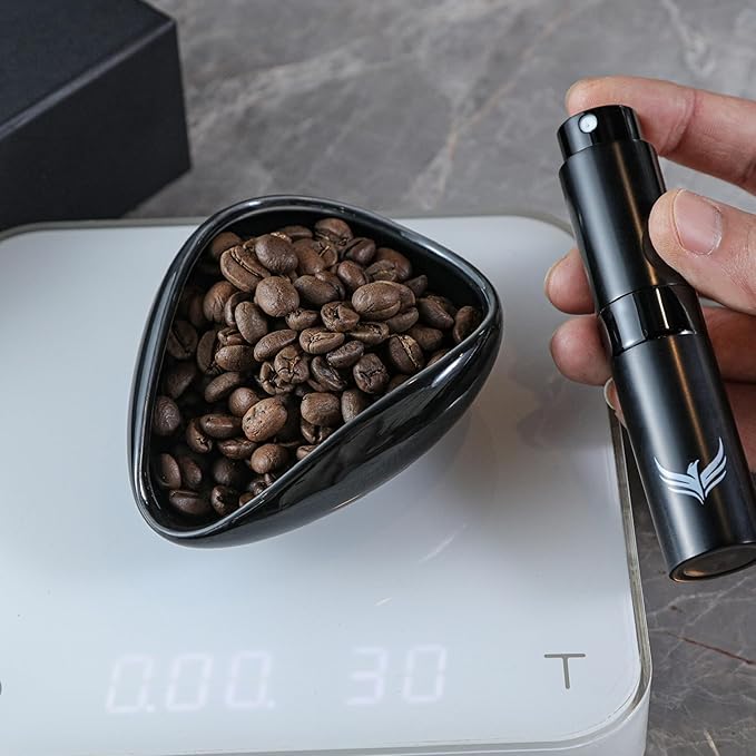 Coffee Dosing Cup With RDT Spray Bottle and Single Dose Bean Storage Tubes - Perfect Barista Accessories for Espresso & Filter Coffee