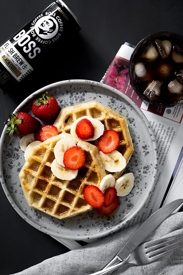 BOSS Coffee by Suntory - Japanese Flash Brew Original Black Coffee, 8oz 12 Pack, Imported from Japan, Espresso Doubleshot, Ready to Drink, Keto Friendly, Vegan, No Sugar, No Dairy