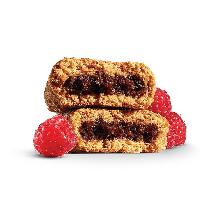 Nature’s Bakery Whole Wheat Fig Bars, Raspberry, Real Fruit, Vegan, Non-GMO, Snack bar, 6 Count (Pack of 6)