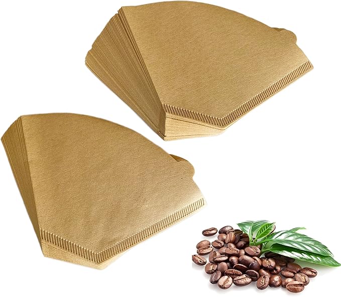 #4 Coffee Paper Filters for Ninja Coffee Makers,8-12 Cup 100 Count Natural Unbleached Disposable Cone Paper Filters