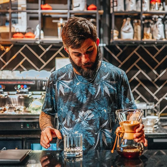 Pour Over Coffee Maker 20 oz Drip Coffee Pot Set Glass Carafe with Filter Subjectthree Manual Brewer for Camping (6 cup/20 oz)