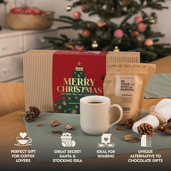 Christmas Coffee Gifts for Men & Women - 14 of the World's Finest Single Estate Specialty Coffees in Sampler Box for Coffee Lovers | Perfect Secret Santa Gift Set Idea with Unique Coffeebrewers