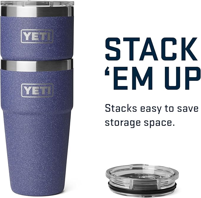 YETI Rambler 20 oz Stackable Tumbler, Stainless Steel, Vacuum Insulated with MagSlider Lid