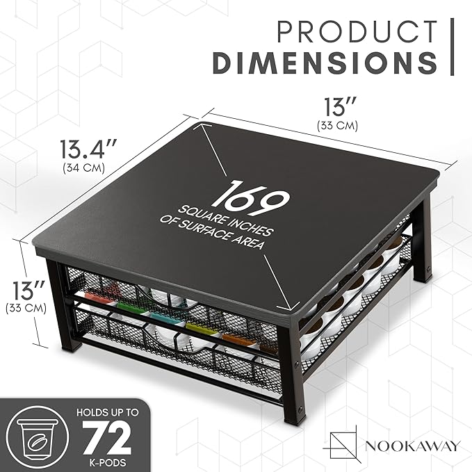 K Cup Holder - Coffee Bar Organizer for Countertop - K Cup Drawer Organizer - Coffee Station Accessories - Keurig Coffee Pod Holders for Counter Small Space - Kpod Kcup Storage - Coffee Pods Holder