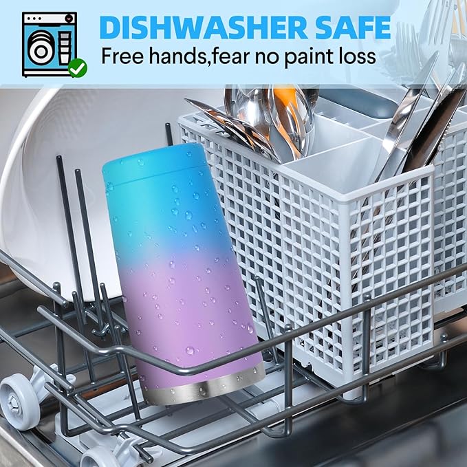 Volhoply 20oz Stainless Steel Tumbler with Lid and Straw Bulk 8 Pack,Double Wall Insulated Travel Iced Coffee Mug Fits Cup holder,Powder Coated Cups for Hot/Cold Drinks,Christmas Gifts（lavender,8 Set）