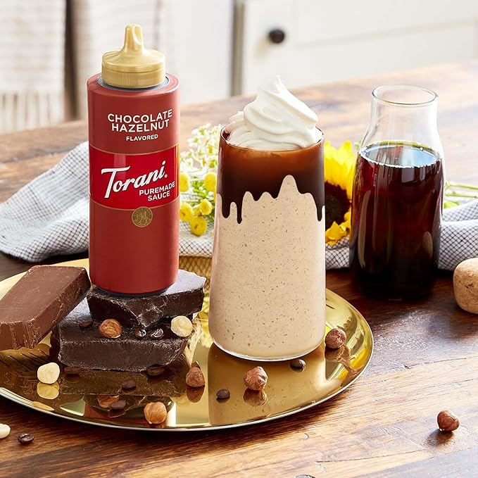 Torani Puremade Sauce, Caramel, 16.5 Ounces(Pack of 4)