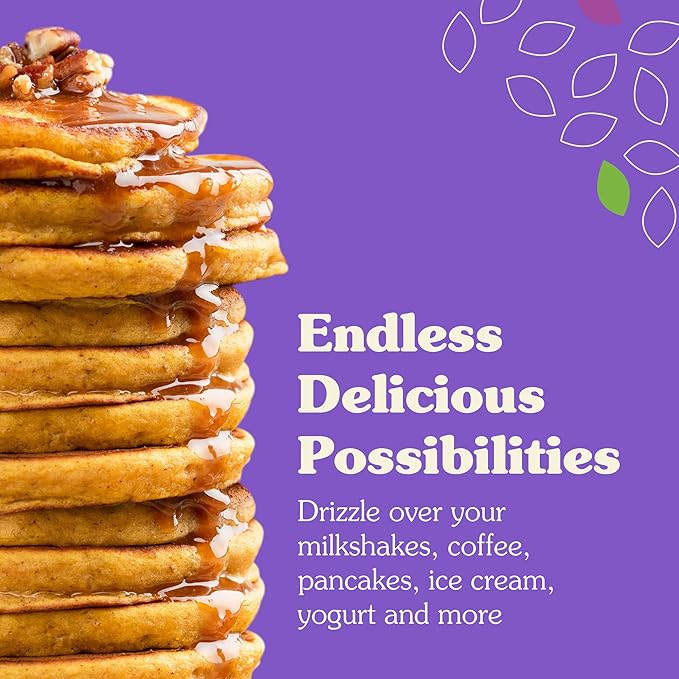 NuNaturals Stevia Syrup, Sugar-Free Sweetener, Plant-Based Sugar Substitute, Zero Calorie, Pumpkin Spice, 16 oz