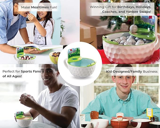 MAX'IS Creations The Golf Mug with a Green, Unique Funny Golf Gifts for Men Women Gift for Golfers Dad Mom Accessories, Novelty Ceramic Funny Coffee Mug,16oz