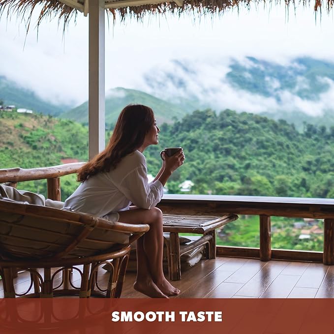 Low Acid Organic Coffee – Whole Bean, Mold-Free & Stomach Friendly by Java Planet, Coconut and Hazelnut, Medium Dark Roast, Arabica Gourmet Coffee Grade A, Smithsonian Bird Friendly, 1LB Bag