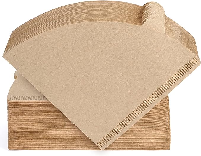 Niveaya 200 Count Cone Coffee Filters, Size 02 Natural Unbleached Paper Coffee Filter, Disposable Cone Filters for Pour Over and Drip Coffee Maker (2-4Cup)