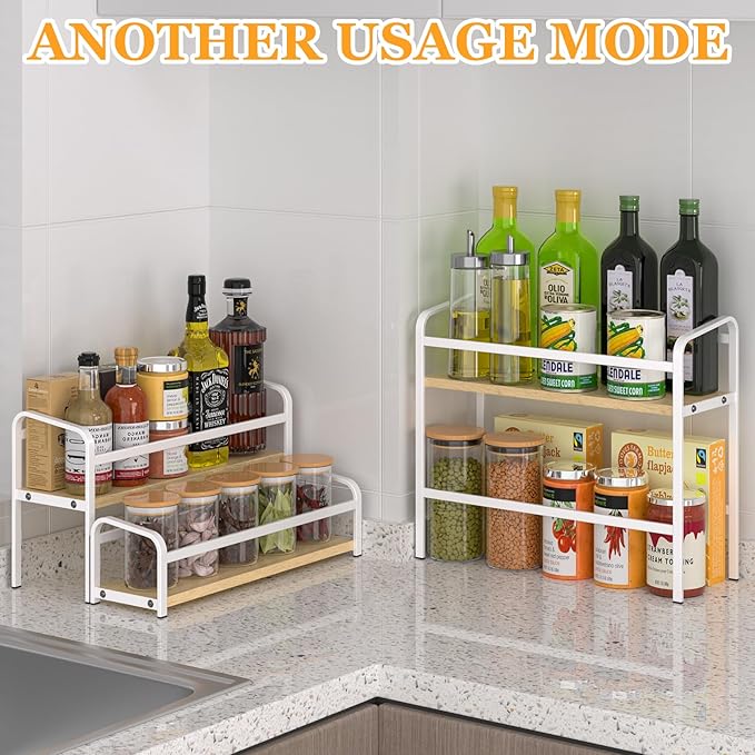 Coffee Syrup Organizer 3-Tier, 12 Bottles Capacity Syrup Rack for Coffee Bar Station, Wine Rack for Countertop, Tiered Spice Racks for Cabinet, Bottle Display Shelf Magnetic one-Step Installation