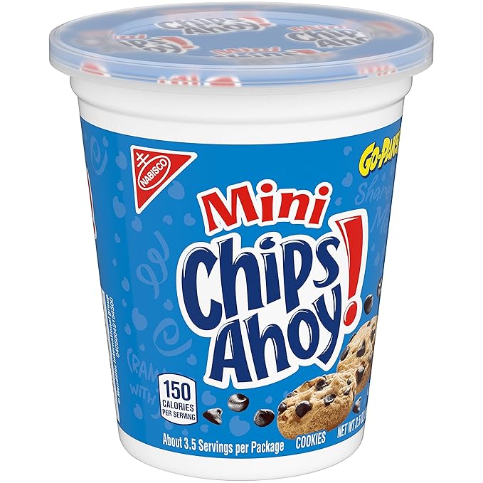 CHIPS AHOY! Mini Original Chocolate Chip Cookies, Go-Paks, 12 - 3.5 oz Cups