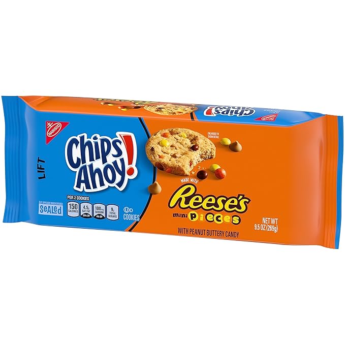 CHIPS AHOY! Reese’s Mini Pieces Chocolate Chip Cookies, 12 - 9.5 oz Packs