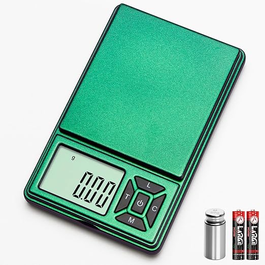 Digital Pocket Gram Scale 300g x 0.01g Accuracy， Small Mini High Precision Scale Digital Weight Grams and Oz for Jewelry, Diamond，Arrows, Powders and Food,with 50g Cal Weights