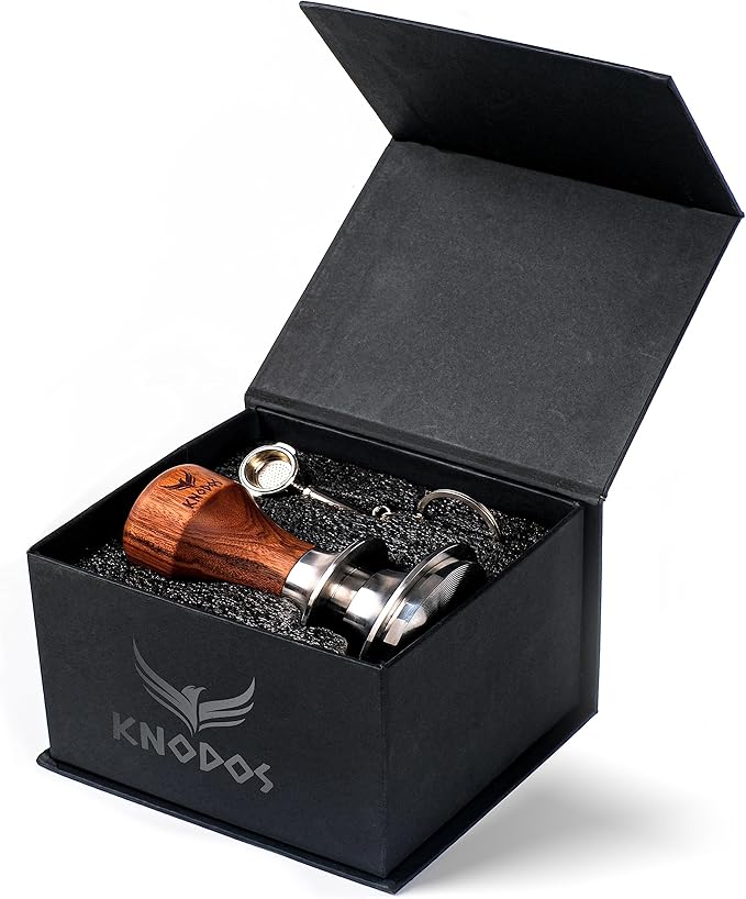 54mm Espresso Tamper Kit for Breville Machines Includes Tamping Station, Bottomless Portafilter, Spring Tamper, Distribution Tool and WDT Distributor