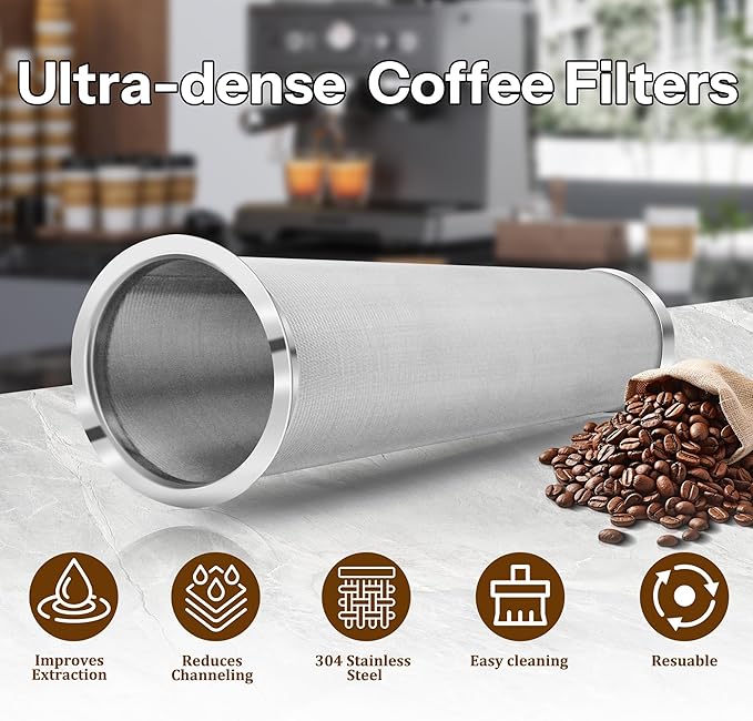 Cold Brew Coffee Filter for Wide Mouth Mason Jar, 304 Stainless Steel Filter Ultra Fine Mesh for Cold Brew, Iced Coffee and Iced Tea 2 Quart Wide Mouth Mason Jars